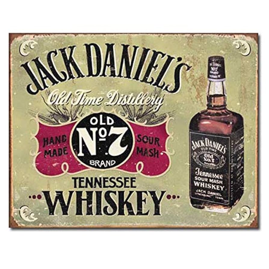 Jack Daniel's メタルサインボード ブリキ看板 ジャックダニエル インテリア メタルサインプレート